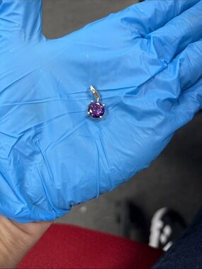 Thomas Sabo Amethyst Sterling Silver Charm Pendant